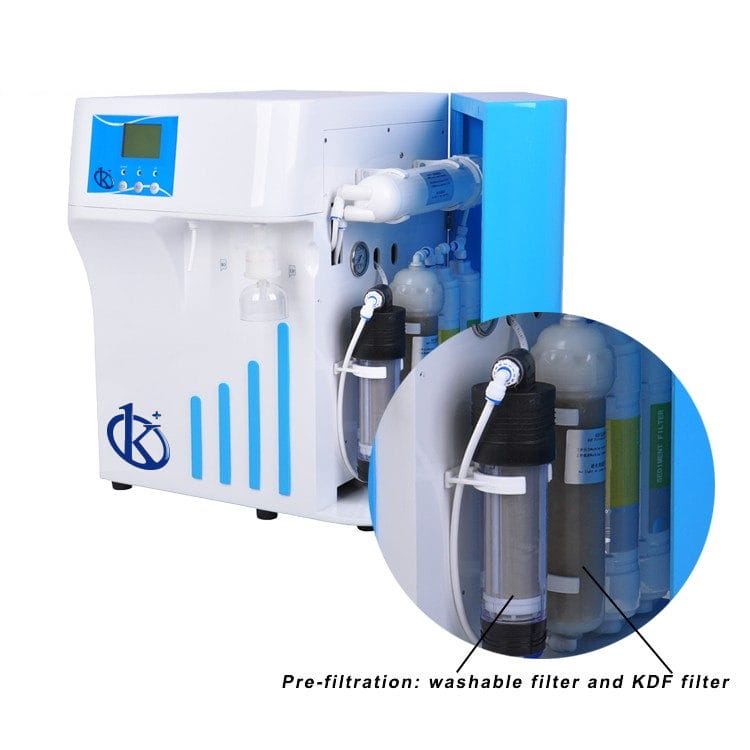 Interprétation des résultats et lecture des mesures avec le système de purification de l'eau YR60-1