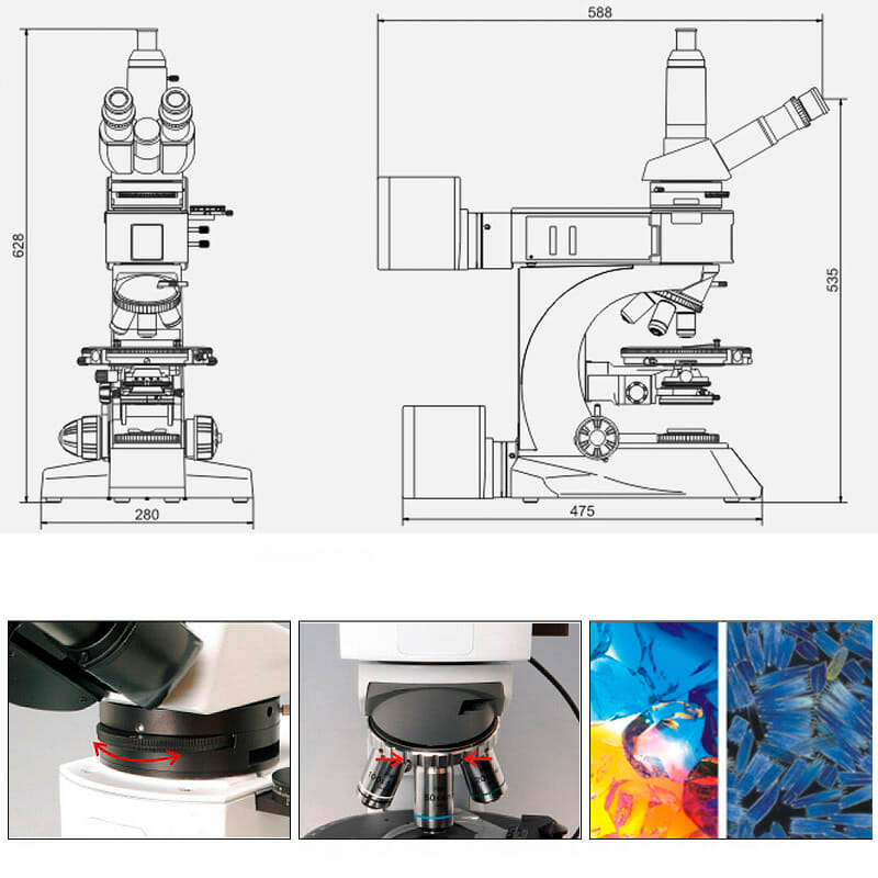 Microscope polarisant YR0262 – YR0263 – 4
