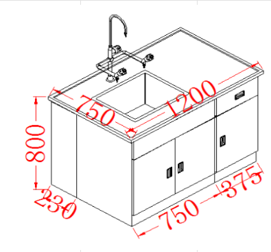 Banc de Travail de Laboratoire en Acier Inoxydable 304 YR06013-1 // YR06013-13 – 8